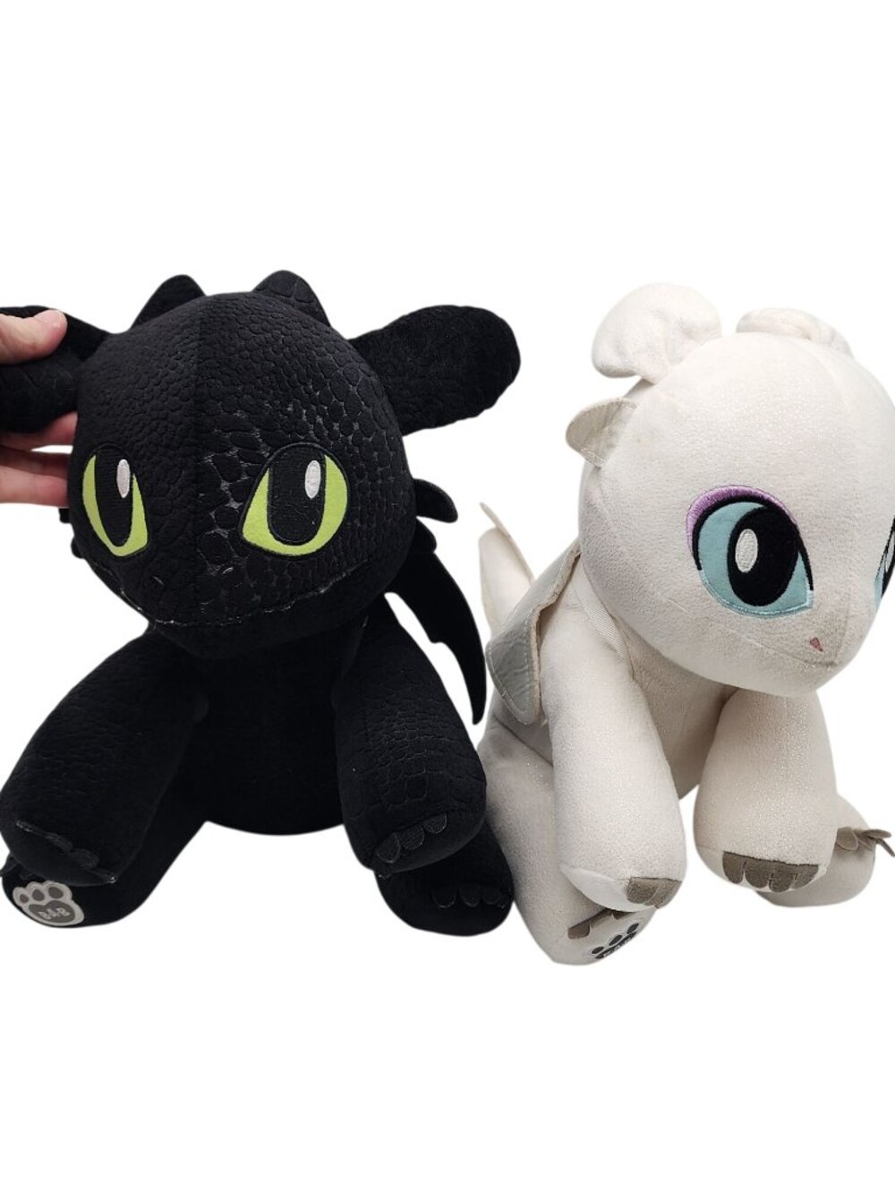 How To Train Your Dragon Toothless & Light Fury Plush Set By Build-A-Bear